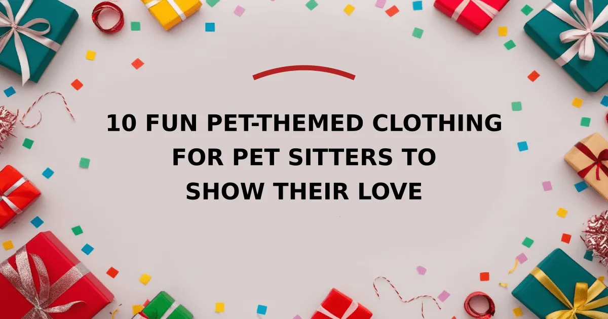 10 Fun Pet-Themed Clothing for Pet Sitters to Show Their Love